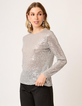 Blusa Linea Pura Saint Germain manga larga para mujer