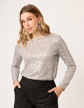 Blusa Linea Pura Saint Germain manga larga para mujer