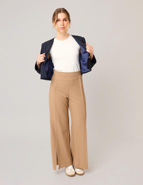 Pantalón de vestir Linea Pura straight para mujer