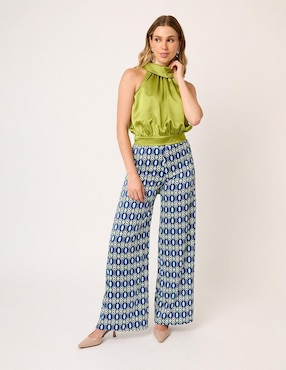 Pantalón de vestir Linea Pura straight para mujer