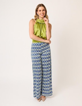 Pantalón de vestir Linea Pura straight para mujer
