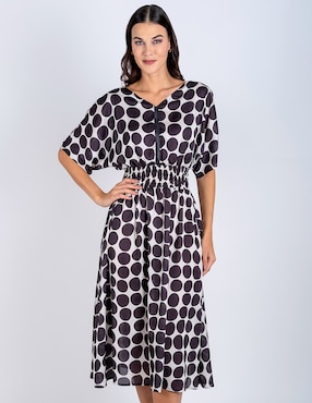 Vestido midi casual Delirium para mujer