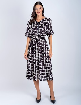 Vestido midi casual Delirium para mujer