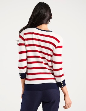 Suéter Ferrioni cuello redondo para mujer