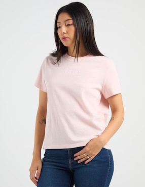 Playera manga corta Levi's cuello redondo para mujer