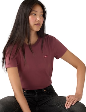 Playera manga corta Levi's cuello redondo para mujer
