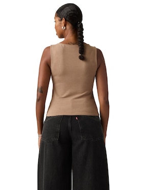 Playera sin manga Levi's cuello redondo para mujer
