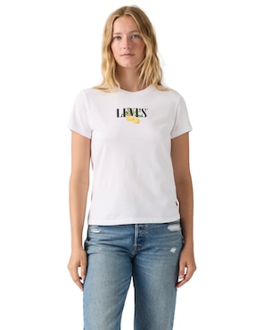 Playera manga corta Levi's cuello redondo para mujer