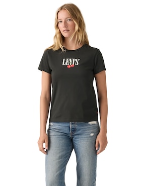 Playera manga corta Levi's cuello redondo para mujer