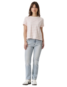 Playera manga corta Levi's cuello redondo para mujer
