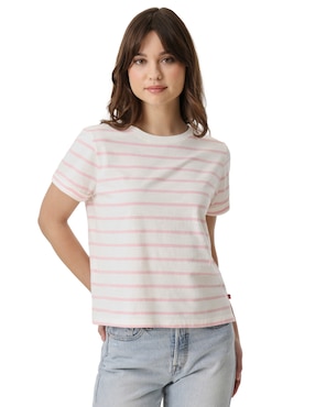 Playera manga corta Levi's cuello redondo para mujer