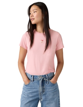 Playera manga corta Levi's cuello redondo para mujer
