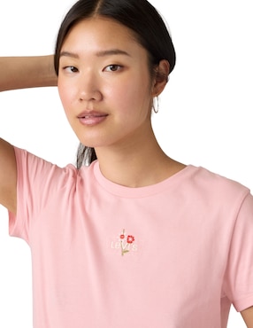 Playera manga corta Levi's cuello redondo para mujer