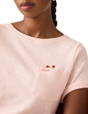 Playera manga corta Levi's cuello redondo para mujer