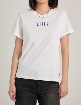 Playera manga corta Levi's cuello redondo para mujer
