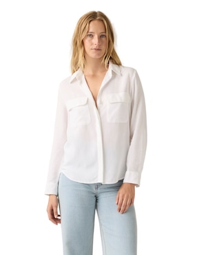 Blusa camisera Levi's manga larga para mujer