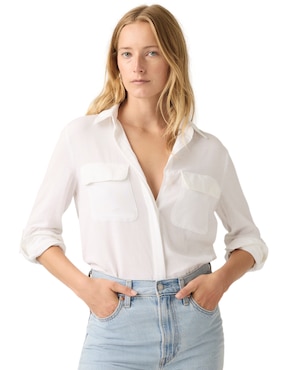 Blusa camisera Levi's manga larga para mujer