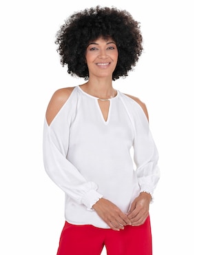 Blusa Atelier Petite manga larga para mujer