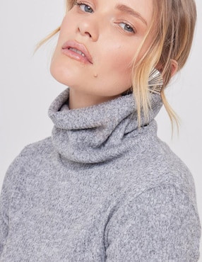 Suéter Linea Pura cuello alto para mujer