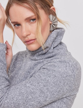Suéter Linea Pura cuello alto para mujer