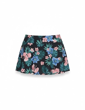Falda short Too Good estampado floral a la cintura para mujer