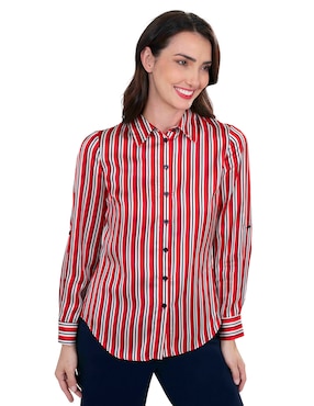 Blusa camisera Atelier Petite manga larga para mujer