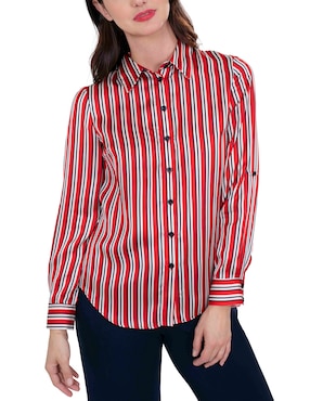 Blusa camisera Atelier Petite manga larga para mujer