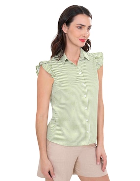 Blusa Atelier Petite manga corta para mujer