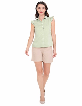 Blusa Atelier Petite manga corta para mujer