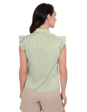 Blusa Atelier Petite manga corta para mujer