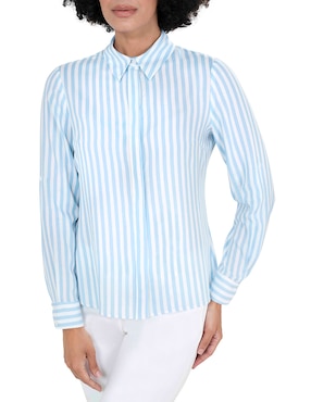 Blusa camisera Atelier Petite manga larga para mujer