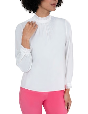 Blusa Atelier Petite manga larga para mujer