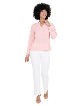 Blusa camisera Atelier Petite manga larga para mujer
