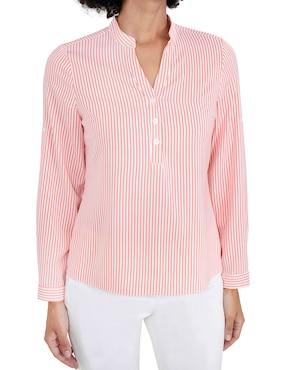 Blusa camisera Atelier Petite manga larga para mujer