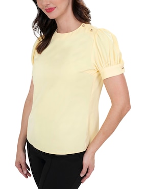 Blusa Atelier Petite manga corta para mujer