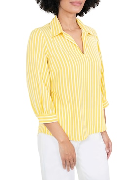 Blusa Atelier Petite manga 3/4 para mujer