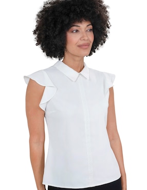 Blusa Atelier Petite manga corta para mujer