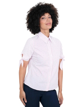 Blusa camisera Atelier Petite manga corta para mujer
