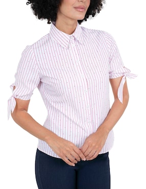 Blusa camisera Atelier Petite manga corta para mujer