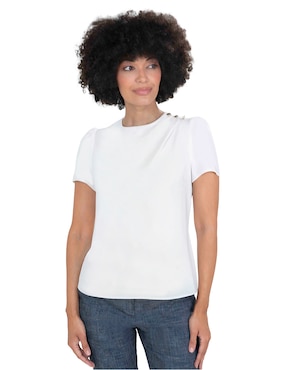 Blusa Atelier Petite manga corta para mujer