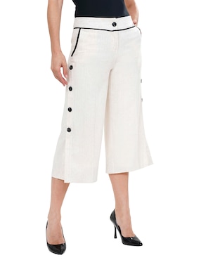 Pantalón Coulotte Atelier Petite amplio para mujer