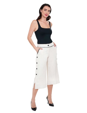 Pantalón Coulotte Atelier Petite amplio para mujer
