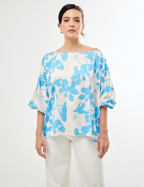 Blusa Pureza Luna manga al codo para mujer