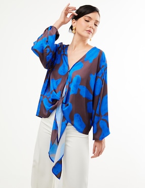 Blusa Pureza Soleil manga larga para mujer
