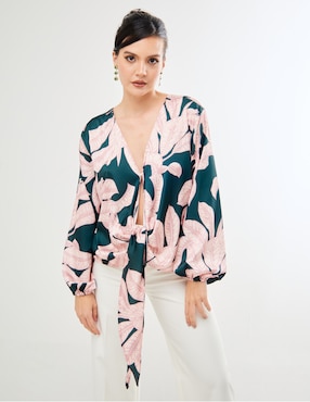 Blusa Pureza Soleil manga larga para mujer
