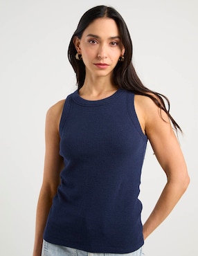 Playera tank Dockers cuello redondo para mujer