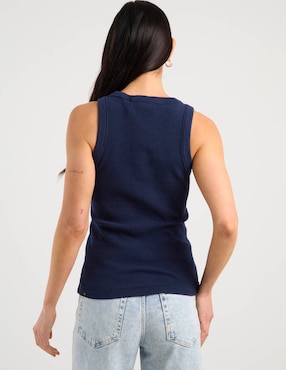 Playera tank Dockers cuello redondo para mujer