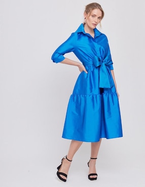 Vestido midi formal Linea Pura para mujer
