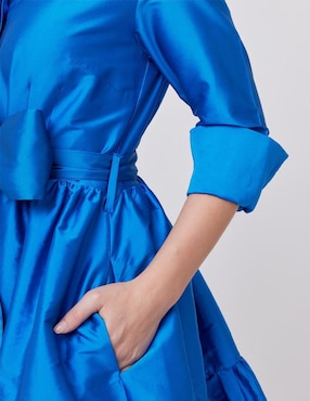 Vestido midi formal Linea Pura para mujer