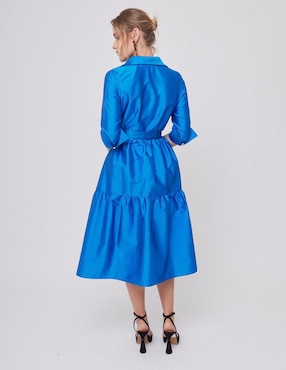 Vestido midi formal Linea Pura para mujer